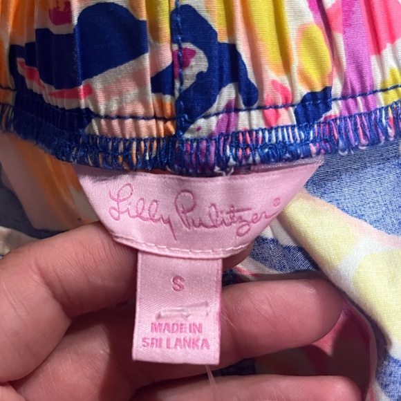 Lilly Pulitzer Ocean View Boardshort Brilliant Blue Catch and Release Size Small - Picture 4 of 5